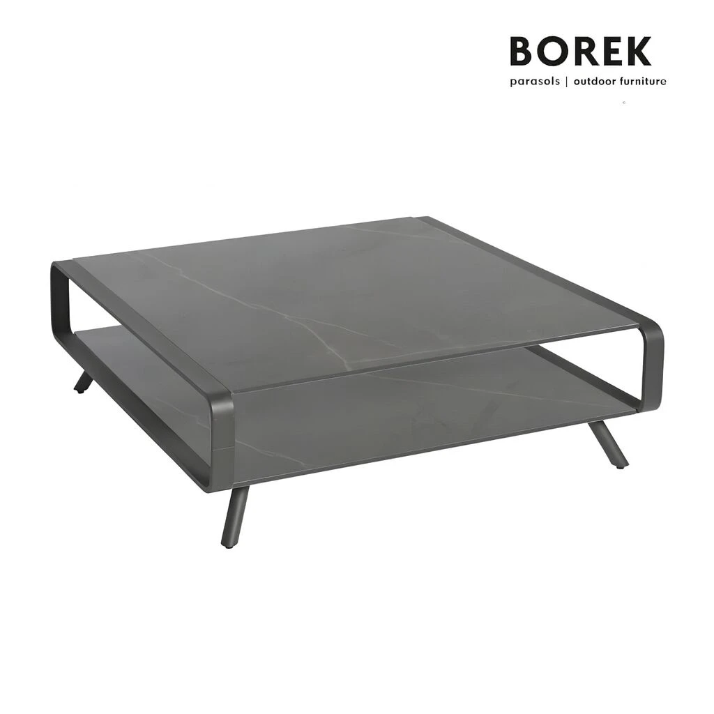 Loungetisch Von Borek Groß - Anthrazit - Aus Alu - Double O Loungetisch 3 Loungetisch Von Borek Groß - Anthrazit - Aus Alu - Double O Loungetisch