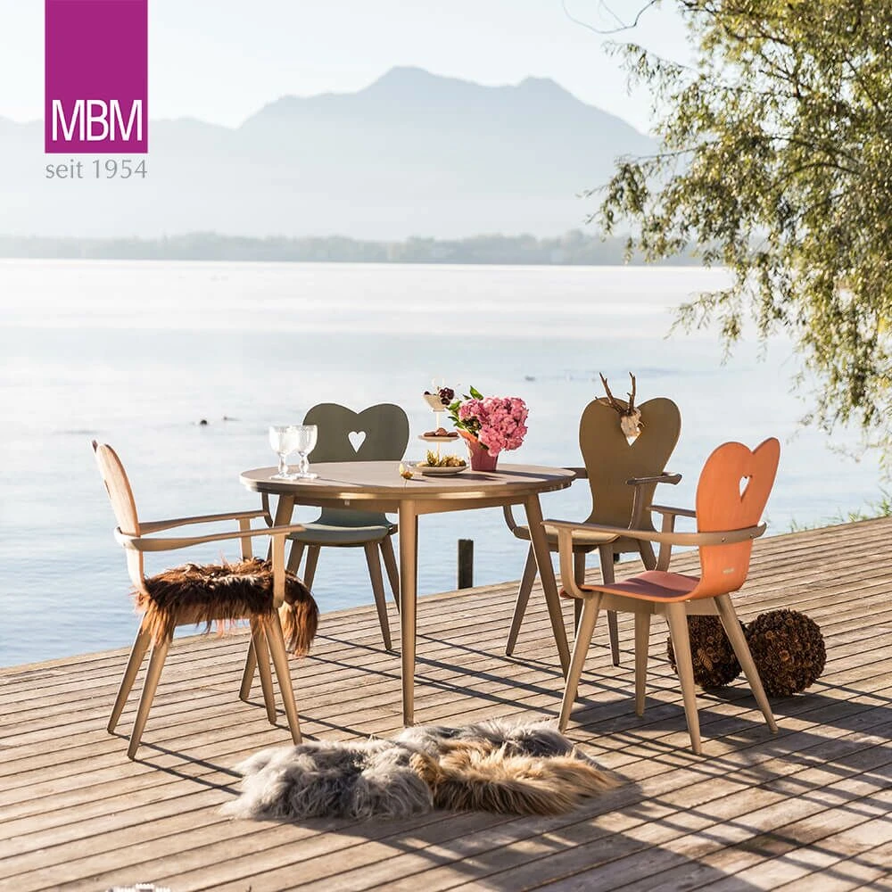 MBM Gartenmöbel Set - 4 Stühle & Tisch - Resysta - Modern - Set Alpenblick 3 MBM Gartenmöbel Set - 4 Stühle & Tisch - Resysta - Modern - Set Alpenblick