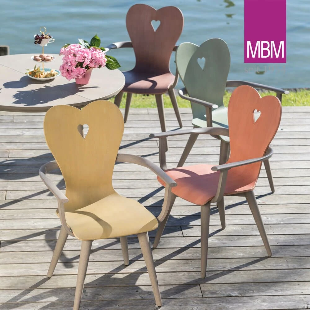 MBM Gartenmöbel Set - 4 Stühle & Tisch - Resysta - Modern - Set Alpenblick 4 MBM Gartenmöbel Set - 4 Stühle & Tisch - Resysta - Modern - Set Alpenblick – Bild 2