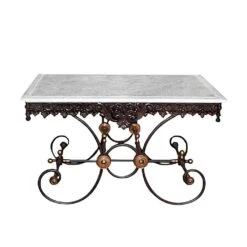 Metzgertisch Nostalgisch Mit Marmorplatte - Nestor