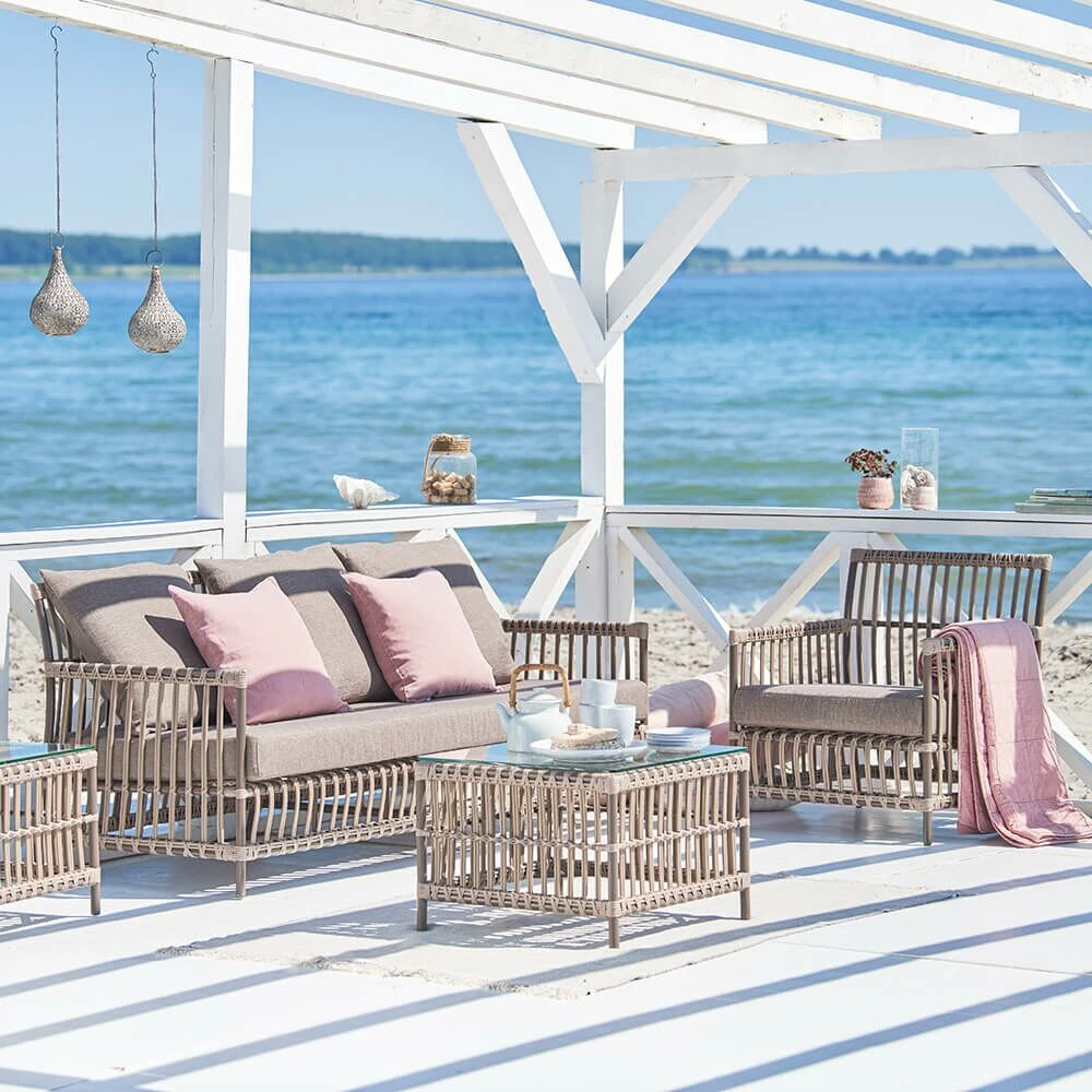 Moccafarbene Lounge Bank Für Drei Personen Mit Rückenlehne - Bank Caya 5 Moccafarbene Lounge Bank Für Drei Personen Mit Rückenlehne - Bank Caya – Bild 4