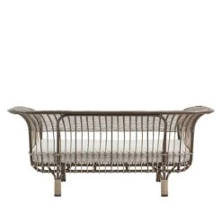 Moccafarbenes Sofa Für Den Garten Aus Alu-Rattan - Gartensofa Enna -Gartentis Verkaufe moccafarbenes sofa fuer den garten aus alu rattan gartensofa enna3