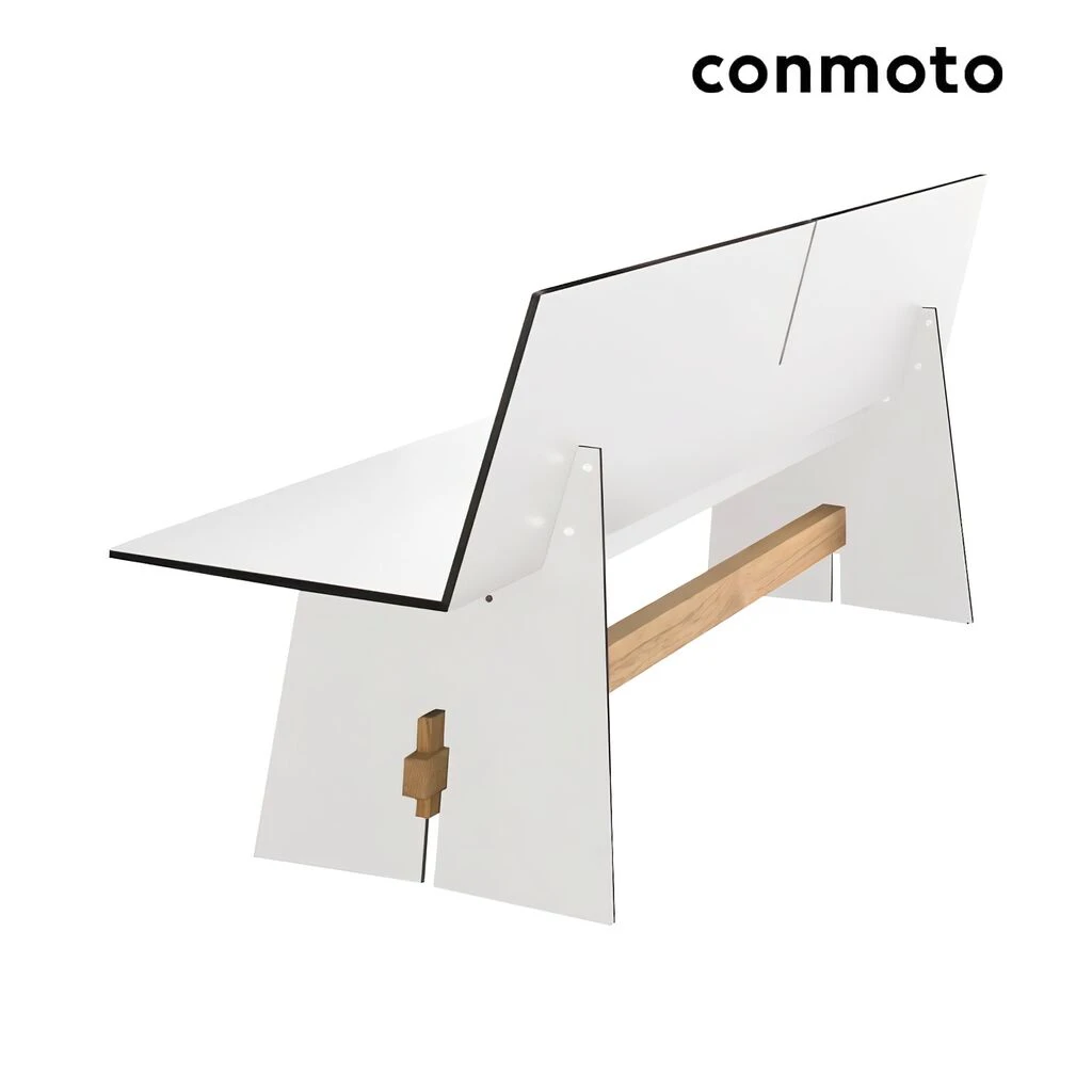 Moderne 4-Sitzer HPL Sitzbank Mit Rückenlehne - Tension Sitzbank 3 Moderne 4-Sitzer HPL Sitzbank Mit Rückenlehne - Tension Sitzbank