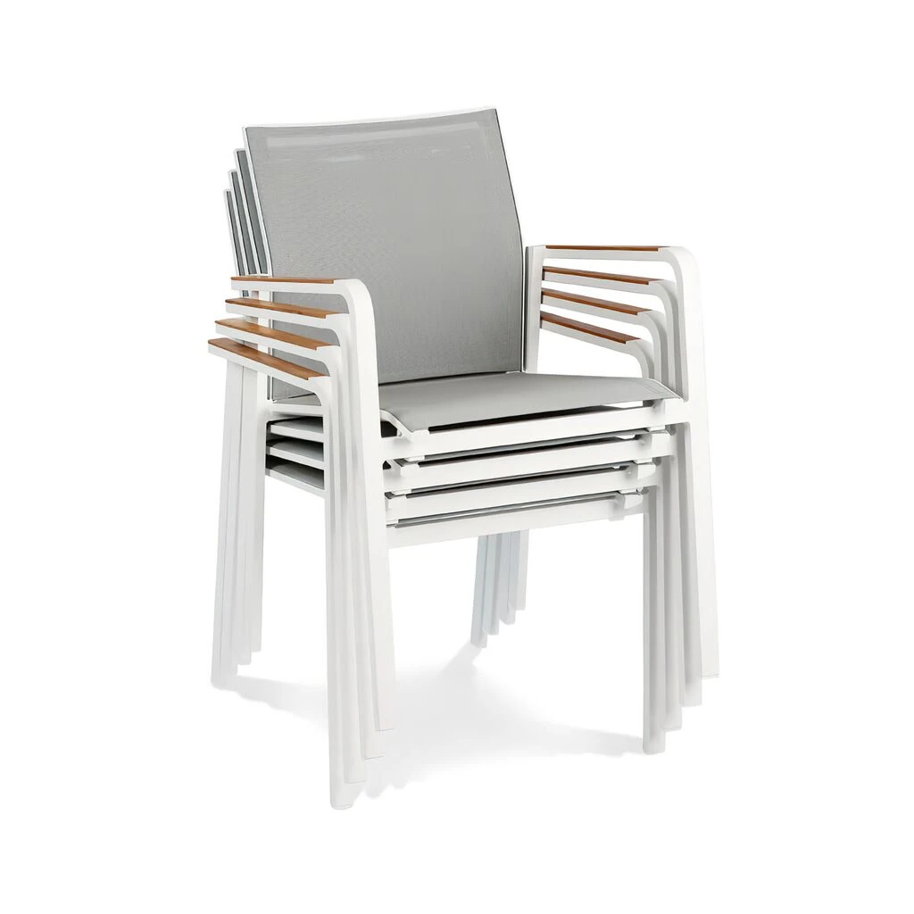 Moderne 6-Sitzer Gartengruppe Mit Holz Und Alu - Sitzgruppe Spirabilis 6 Moderne 6-Sitzer Gartengruppe Mit Holz Und Alu - Sitzgruppe Spirabilis – Bild 4