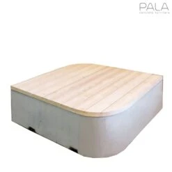 Moderne Outdoor Sitzinsel Aus Beton Und LĂ€rchenholz - Kurvi