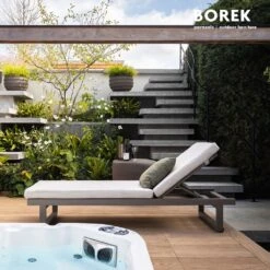 Moderne Sonnenliege Aus Aluminium Mit Verstellbarer Rückenlehne Und Rädern - Borek - Ovar Sonnenliege -Gartentis Verkaufe moderne sonnenliege aus aluminium mit verstellbarer rueckenlehne und raedern borek ovar sonnenliege2