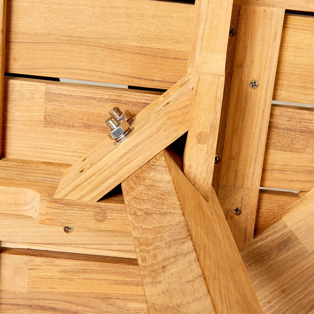 Moderner Runder Gartentisch Aus Teakholz - Darcey M Gartentisch 6 Moderner Runder Gartentisch Aus Teakholz - Darcey M Gartentisch – Bild 4