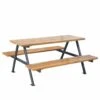 Modernes Picknick Set Für Den Garten Aus Metall Und Holz - Bjarne 1 Modernes Picknick Set Für Den Garten Aus Metall Und Holz - Bjarne -Gartentis Verkaufe modernes picknick set fuer den garten aus metall und holz bjarne
