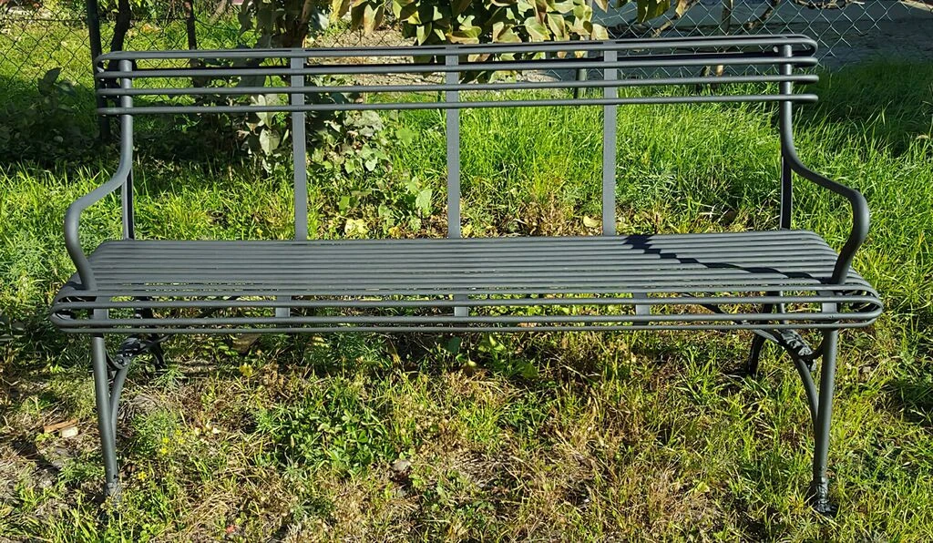 Nostalgische Garten Bank Wetterfest Schmiedeeisen - Macaire 4 Nostalgische Garten Bank Wetterfest Schmiedeeisen - Macaire – Bild 2