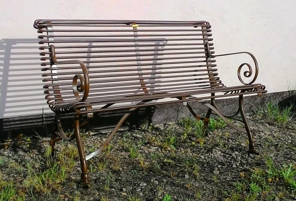 Nostalgische Gartenbank Mit Armlehnen 2-Sitzer - Ginette 5 Nostalgische Gartenbank Mit Armlehnen 2-Sitzer - Ginette – Bild 3