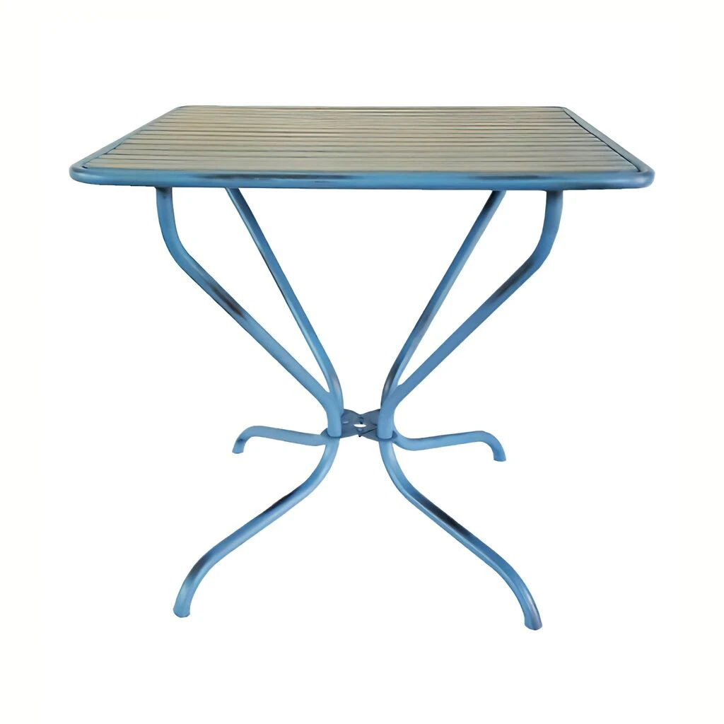 Nostalgische Gartenmöbel Aus Stahl & Holz - Achille 5 Nostalgische Gartenmöbel Aus Stahl & Holz - Achille – Bild 3