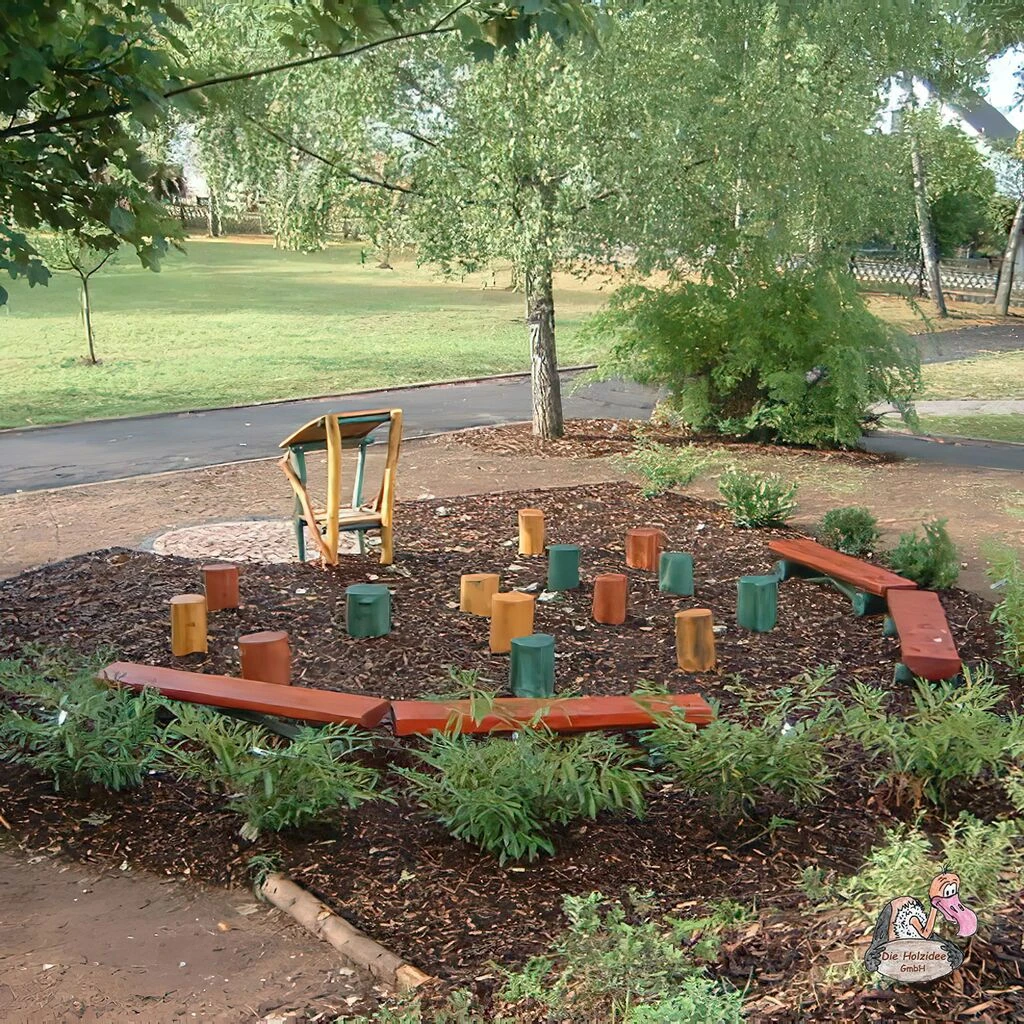 Offenes Klassenzimmer Mit Pult, Bänken Und Hockern Aus Holz - Offenes Klassenzimmer Pfeiffer 2 Offenes Klassenzimmer Mit Pult, Bänken Und Hockern Aus Holz - Offenes Klassenzimmer Pfeiffer