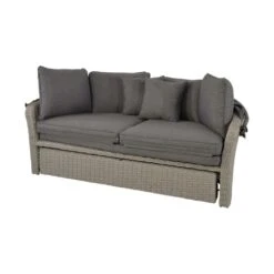 Outdoor Daybed Mit Sofafunktion Und Haube - Gartenbett Marando -Gartentis Verkaufe outdoor daybed mit sofafunktion und haube gartenbett marando4