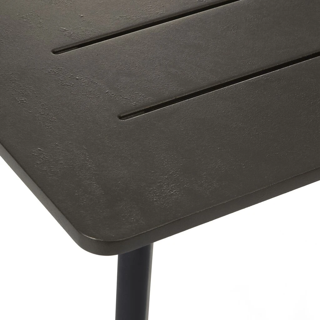 Outdoor Esstisch Aus Vollkunststoff In Metalloptik - Antikana 4 Outdoor Esstisch Aus Vollkunststoff In Metalloptik - Antikana – Bild 2