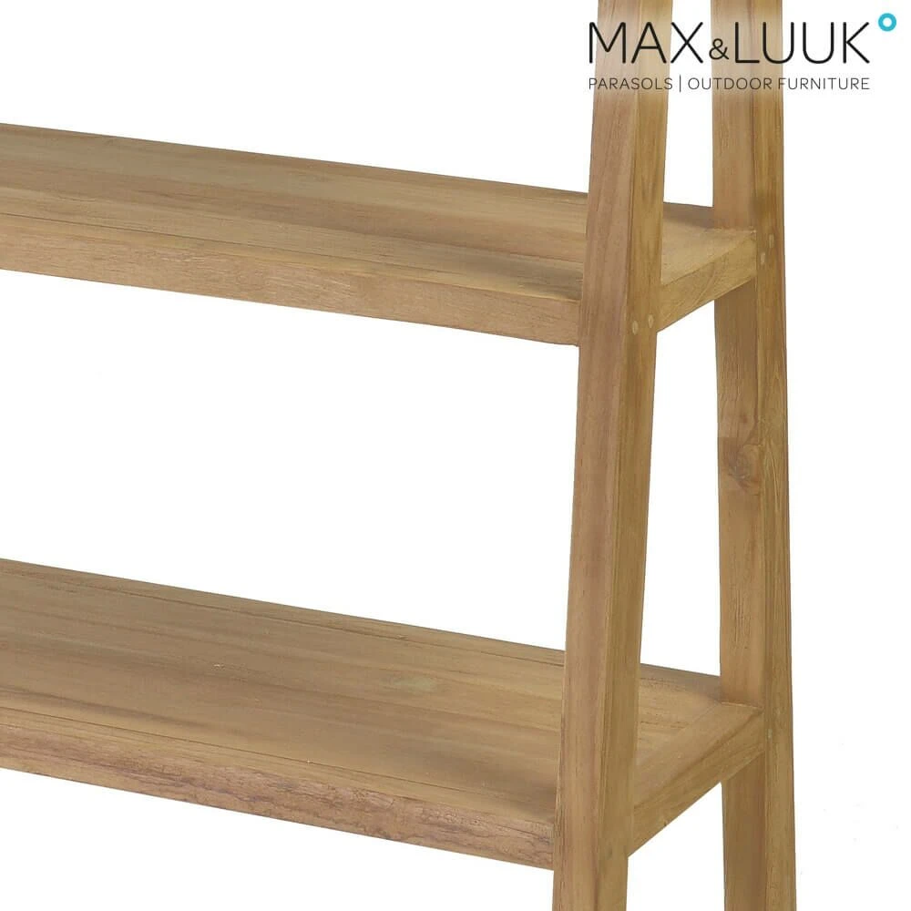 Outdoor Regal Aus Teakholz - 150cm - Max&Luuk - Puck Regal 4 Outdoor Regal Aus Teakholz - 150cm - Max&Luuk - Puck Regal – Bild 2