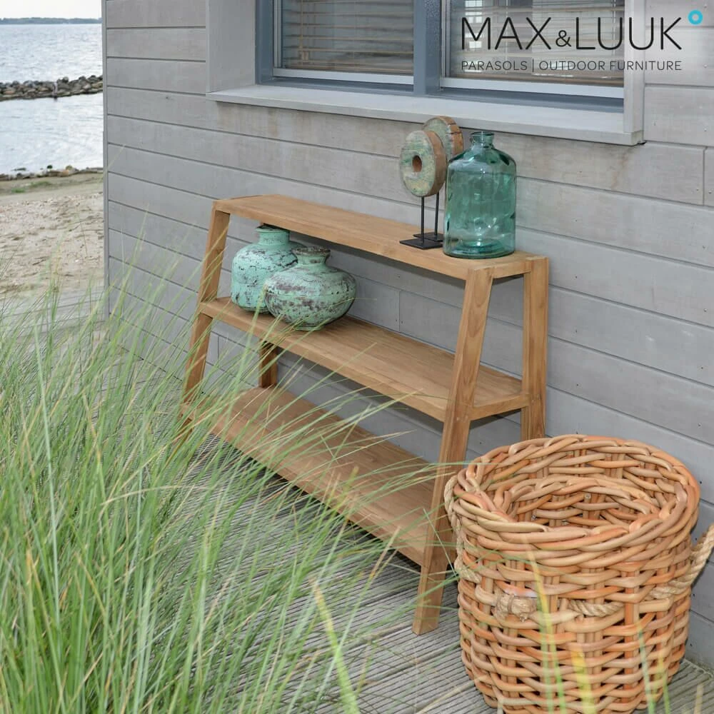 Outdoor Regal Aus Teakholz - 150cm - Max&Luuk - Puck Regal 7 Outdoor Regal Aus Teakholz - 150cm - Max&Luuk - Puck Regal – Bild 5