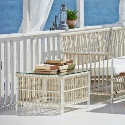 Quadratischer Beistelltisch Für Die Outdoor-Lounge In Weiß - Beistelltisch Caya 7 Quadratischer Beistelltisch Für Die Outdoor-Lounge In Weiß - Beistelltisch Caya -Gartentis Verkaufe quadratischer beistelltisch fuer die outdoor lounge in weiss beistelltisch caya3