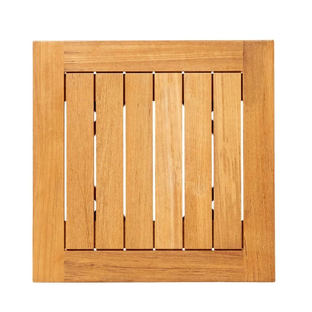 Quadratischer Beistelltisch Für Draußen - Teakholz - 50x50cm - Rory Beistelltisch 4 Quadratischer Beistelltisch Für Draußen - Teakholz - 50x50cm - Rory Beistelltisch – Bild 2
