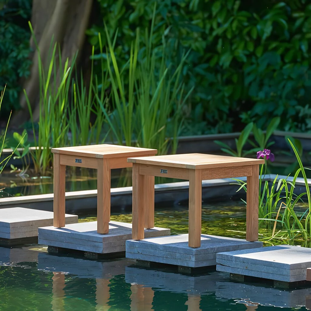 Quadratischer Garten Beistelltisch Aus Teakholz - Thea Beistelltisch 5 Quadratischer Garten Beistelltisch Aus Teakholz - Thea Beistelltisch – Bild 3