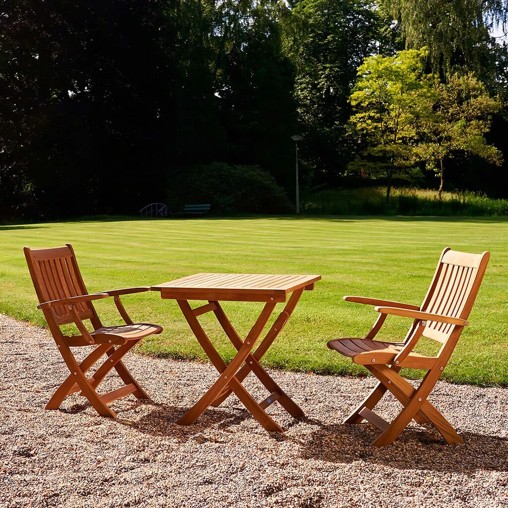 Quadratischer Garten Klapptisch Aus Teakholz - 70x70cm - Blake Klapptisch 5 Quadratischer Garten Klapptisch Aus Teakholz - 70x70cm - Blake Klapptisch – Bild 3