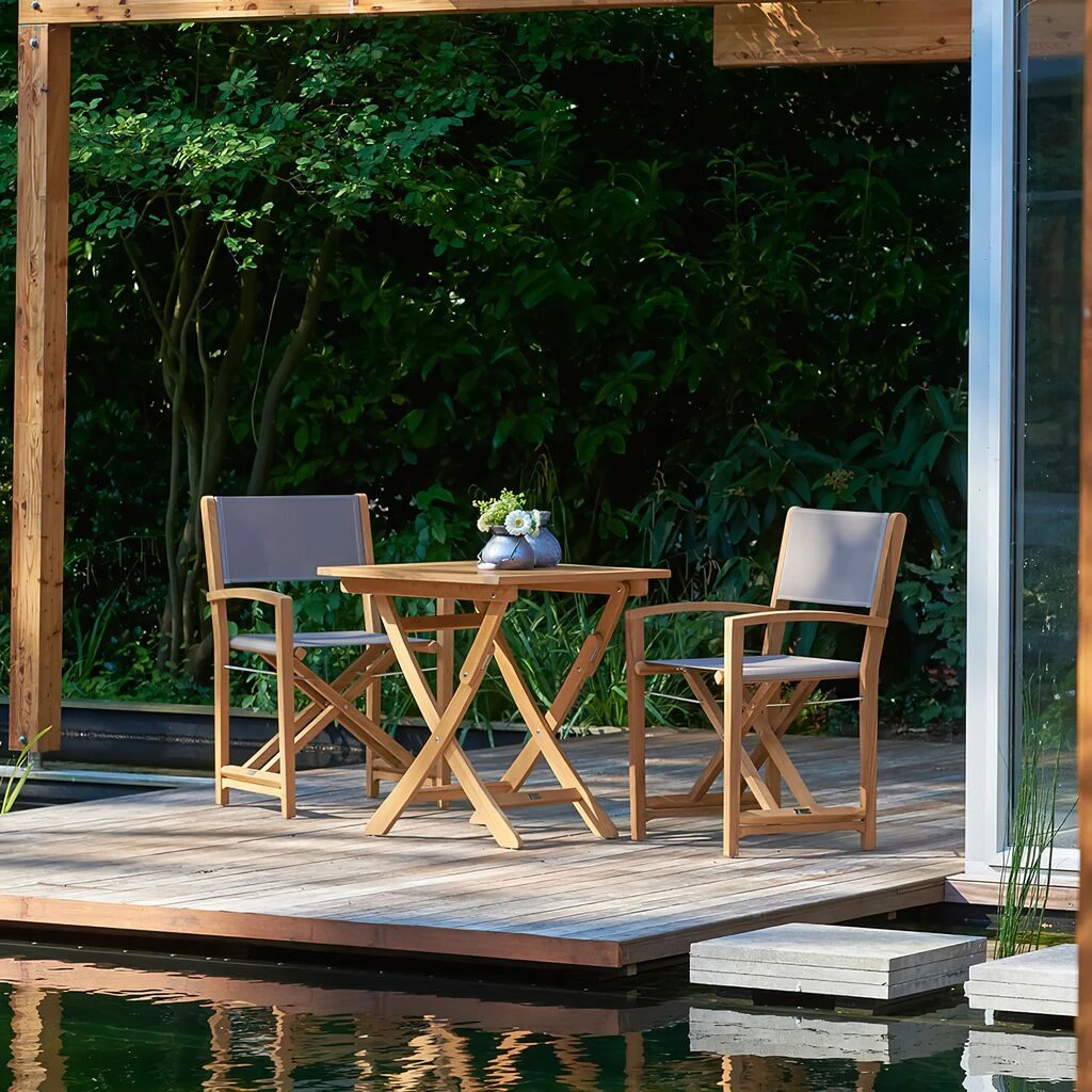 Quadratischer Garten Klapptisch Aus Teakholz - 70x70cm - Blake Klapptisch 6 Quadratischer Garten Klapptisch Aus Teakholz - 70x70cm - Blake Klapptisch – Bild 4
