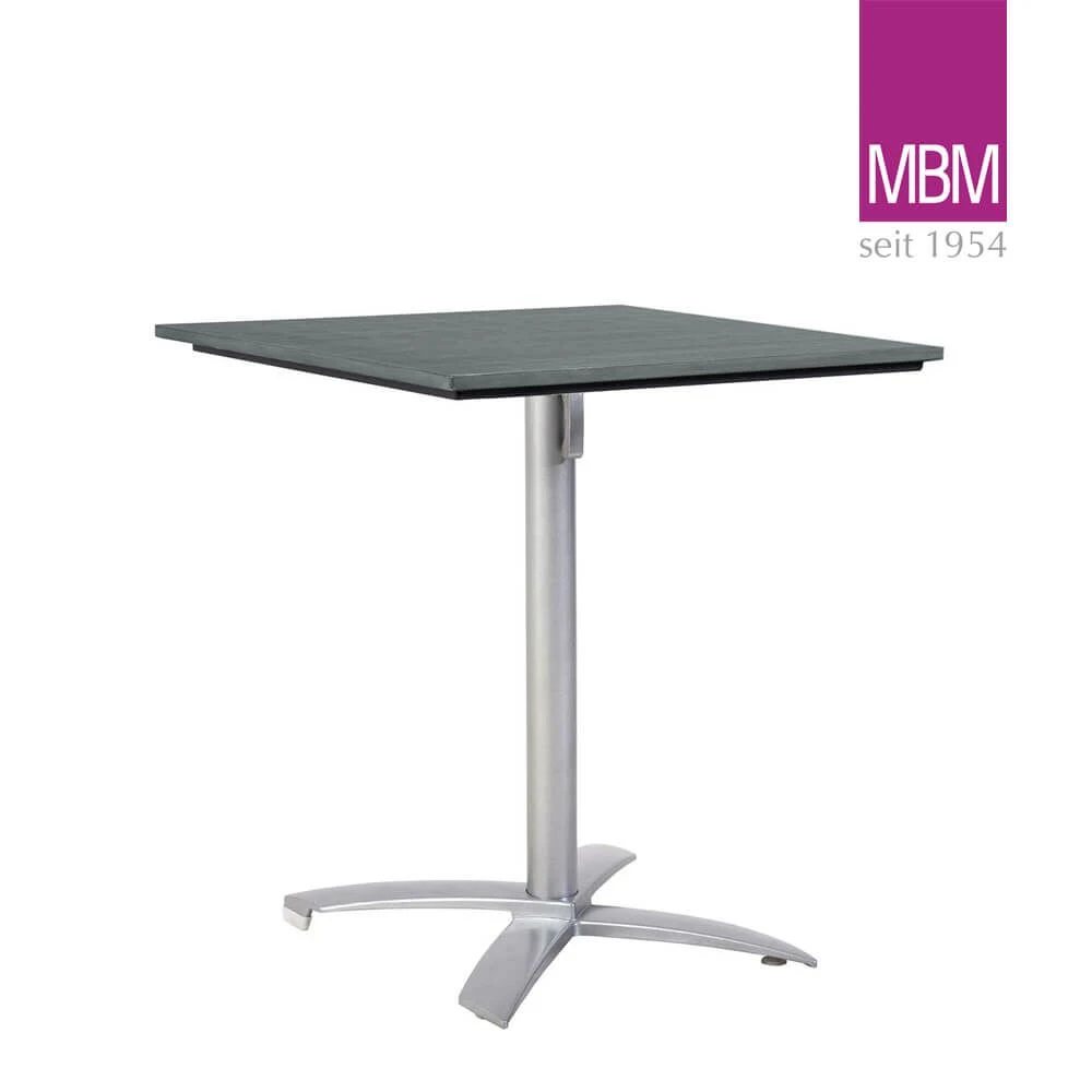 Quadratischer Klappbarer Bistrotisch Aus Aluminium Und Resysta - MBM - Bistro-Tisch Victory 3 Quadratischer Klappbarer Bistrotisch Aus Aluminium Und Resysta - MBM - Bistro-Tisch Victory