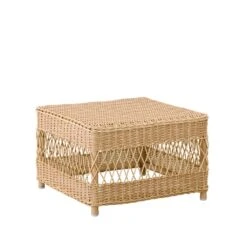 Quadratischer Loungetisch Im Rattan Look Für Den Garten - Gartentisch Jona