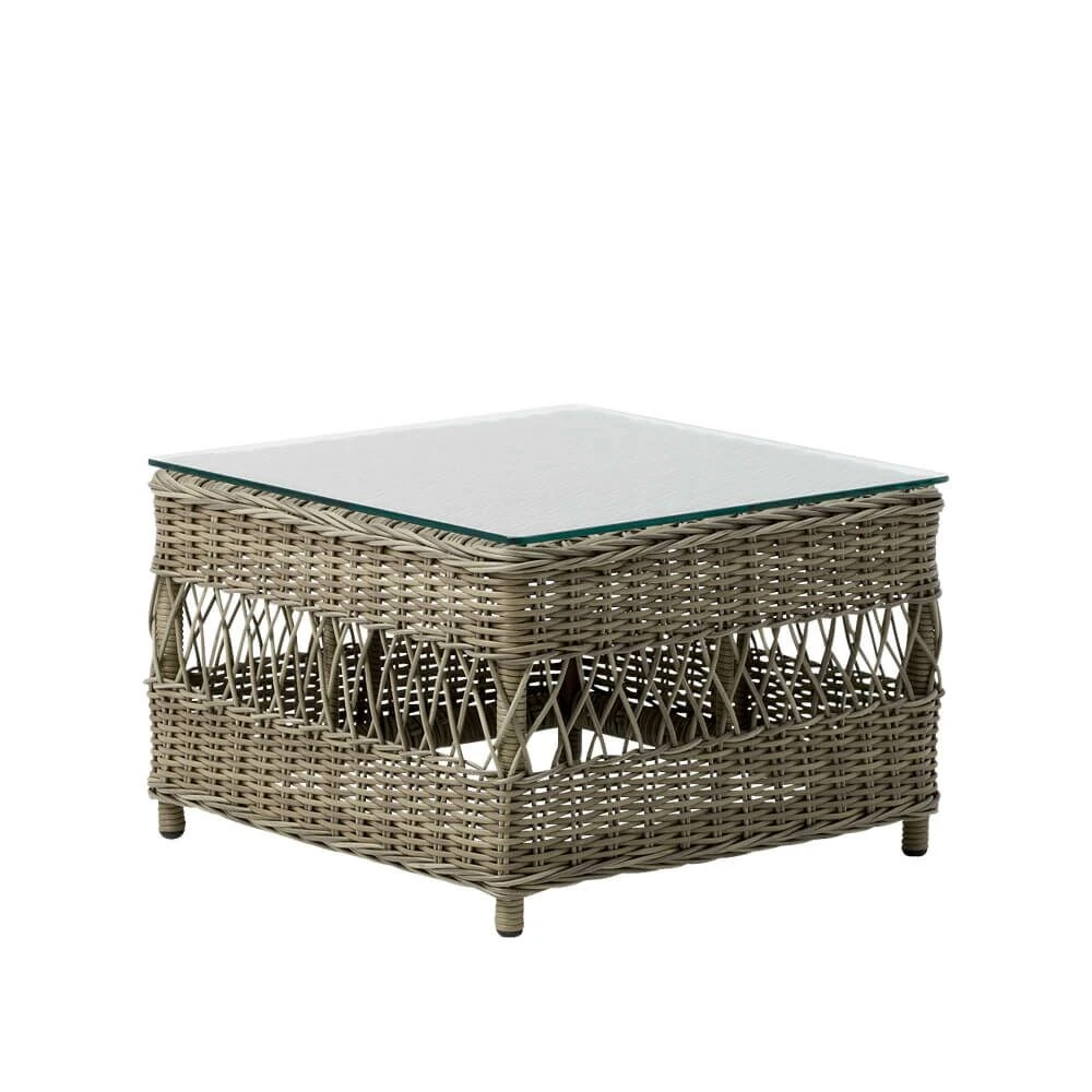 Quadratischer Loungetisch In Antikgrau Aus Aluminium - Gartentisch Jona 3 Quadratischer Loungetisch In Antikgrau Aus Aluminium - Gartentisch Jona