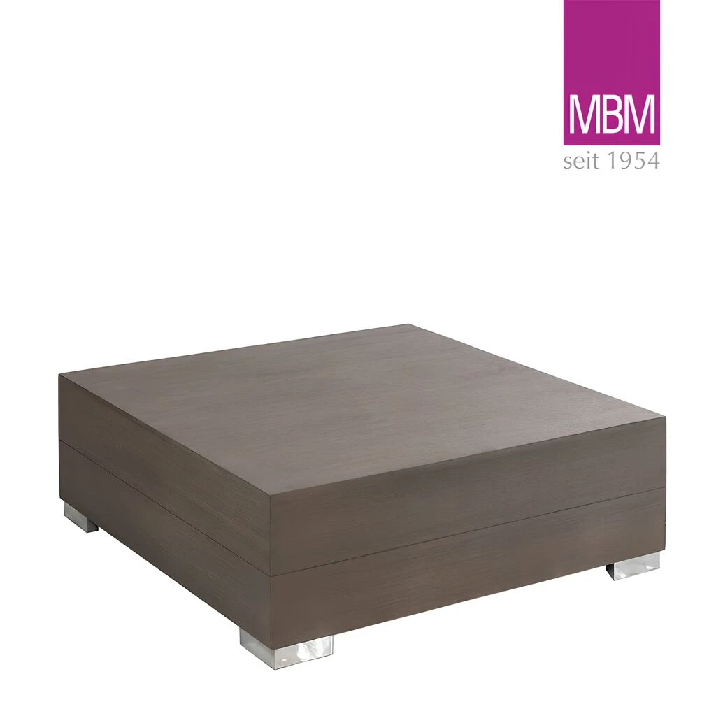 Quadratischer Loungetisch In Stone Grey Von MBM - Loungetisch Long Island 3 Quadratischer Loungetisch In Stone Grey Von MBM - Loungetisch Long Island