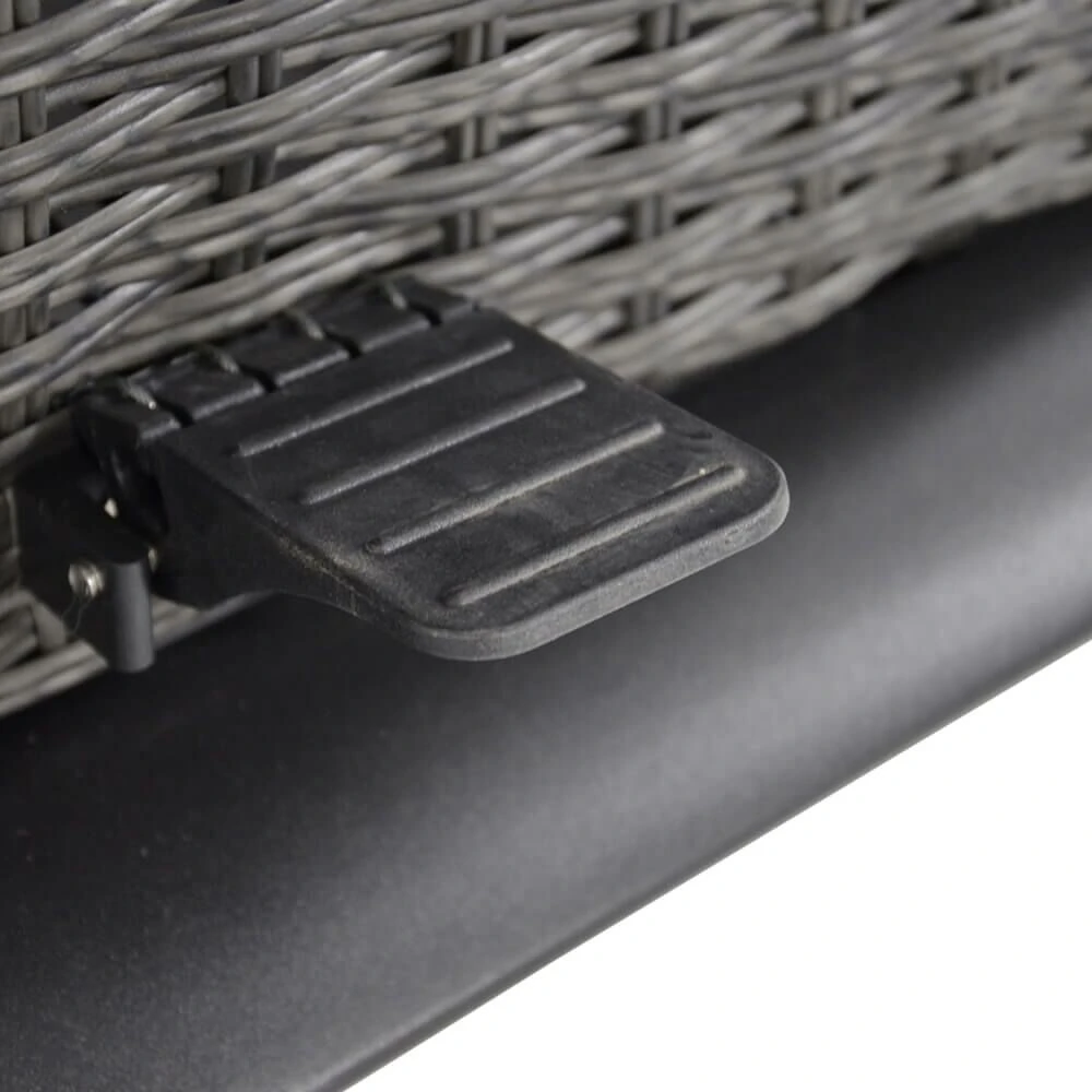 Rattan Gartentisch - Höhenvariabel - Mit Glasplatte - Gartentisch Buri 4 Rattan Gartentisch - Höhenvariabel - Mit Glasplatte - Gartentisch Buri – Bild 2