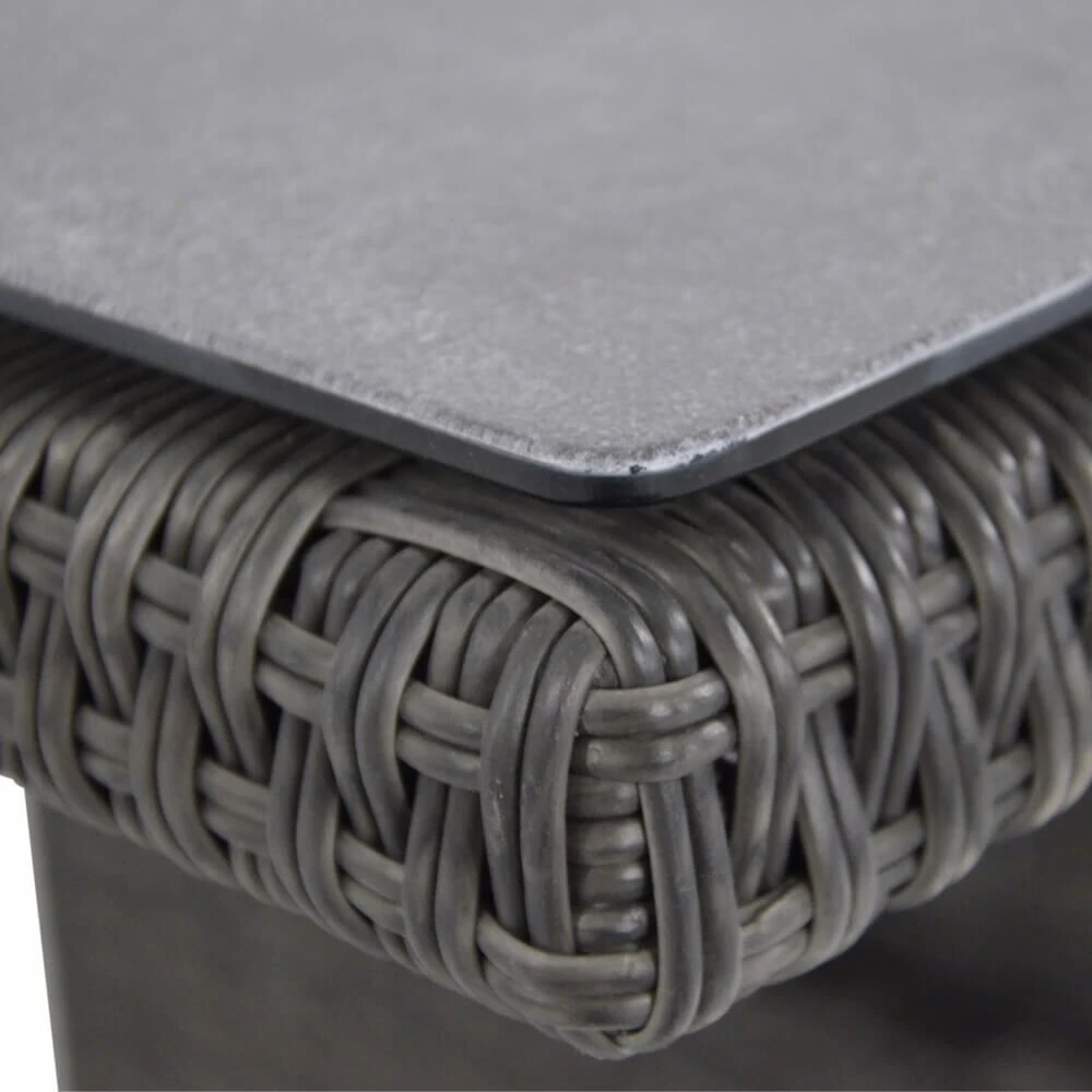 Rattan Gartentisch - Höhenvariabel - Mit Glasplatte - Gartentisch Buri 5 Rattan Gartentisch - Höhenvariabel - Mit Glasplatte - Gartentisch Buri – Bild 3