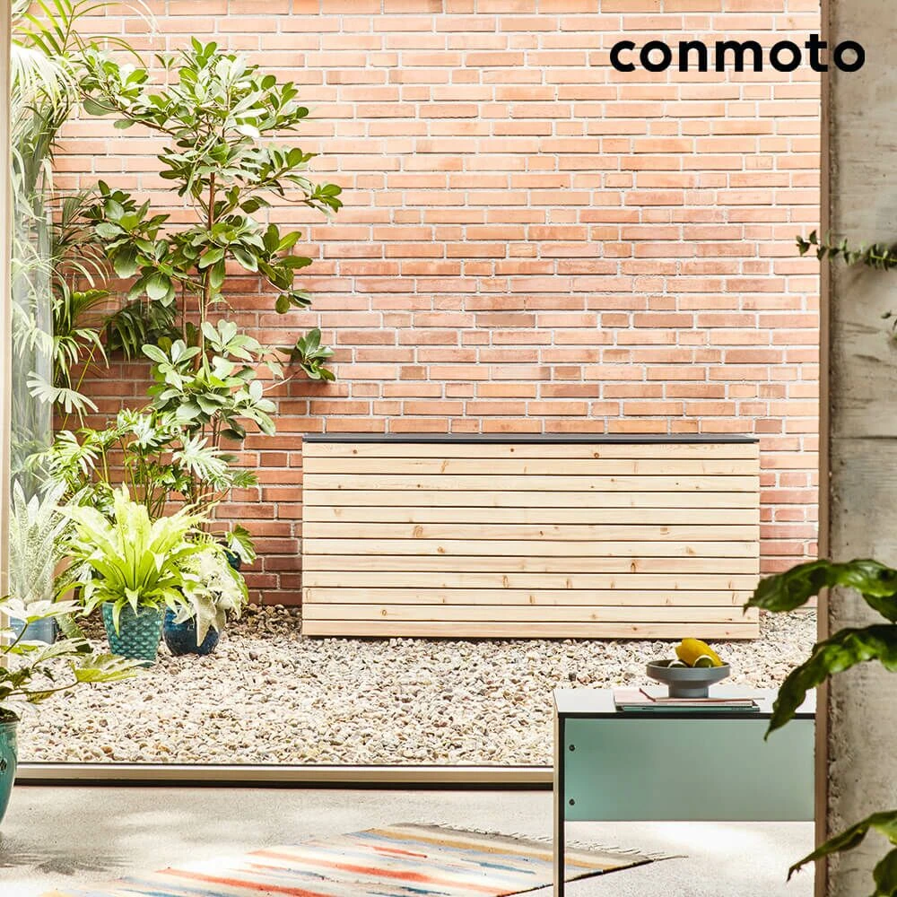 Robuste Gartentruhe Für Auflagen Aus Holz Und HPL - Forte 4 Robuste Gartentruhe Für Auflagen Aus Holz Und HPL - Forte – Bild 2