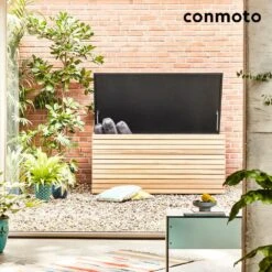 Robuste Gartentruhe Für Auflagen Aus Holz Und HPL - Forte 7 Robuste Gartentruhe Für Auflagen Aus Holz Und HPL - Forte -Gartentis Verkaufe robuste gartentruhe fuer auflagen aus holz und hpl forte3