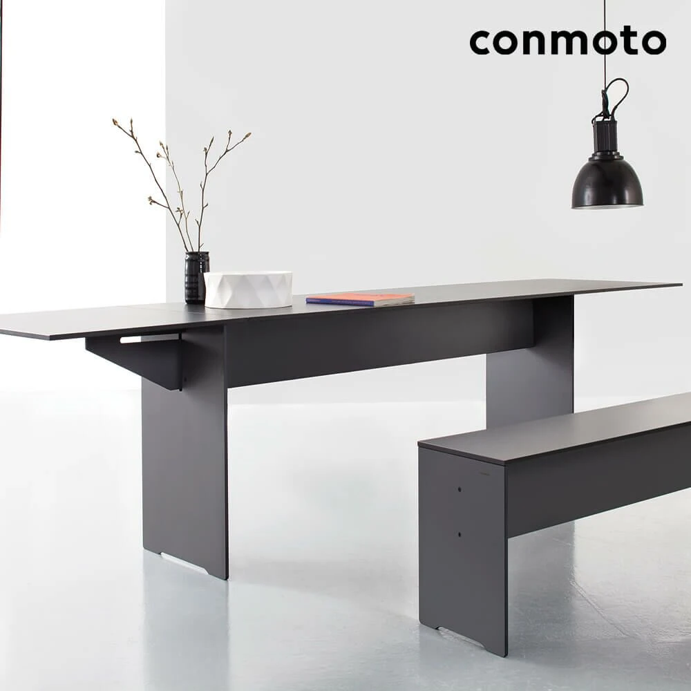 Robuste HPL Sitzgruppe Mit Bank - Bis 6 Personen - Riva Möbelset 3 Robuste HPL Sitzgruppe Mit Bank - Bis 6 Personen - Riva Möbelset