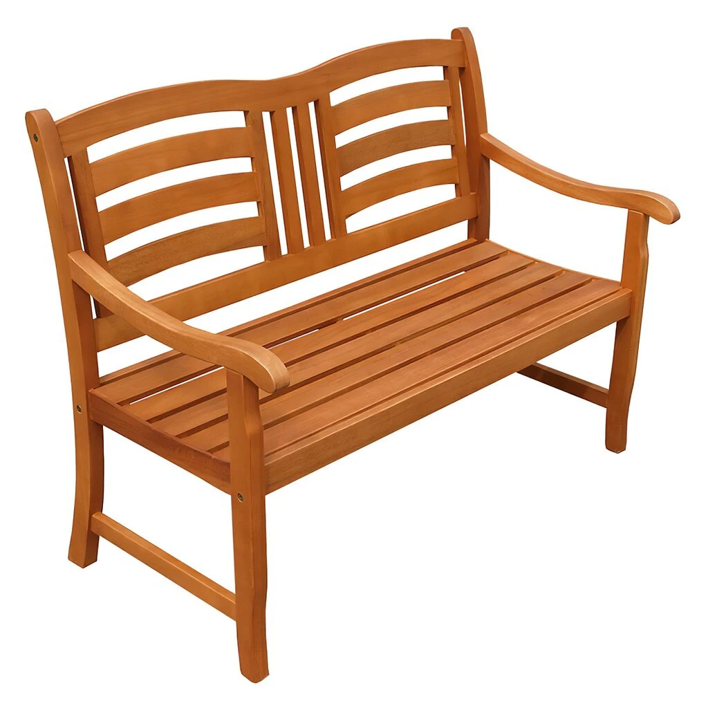 Romantische 2 Sitzer Gartenbank Aus Braunem Holz - Camaldulensis 2-Sitzer Bank 3 Romantische 2 Sitzer Gartenbank Aus Braunem Holz - Camaldulensis 2-Sitzer Bank