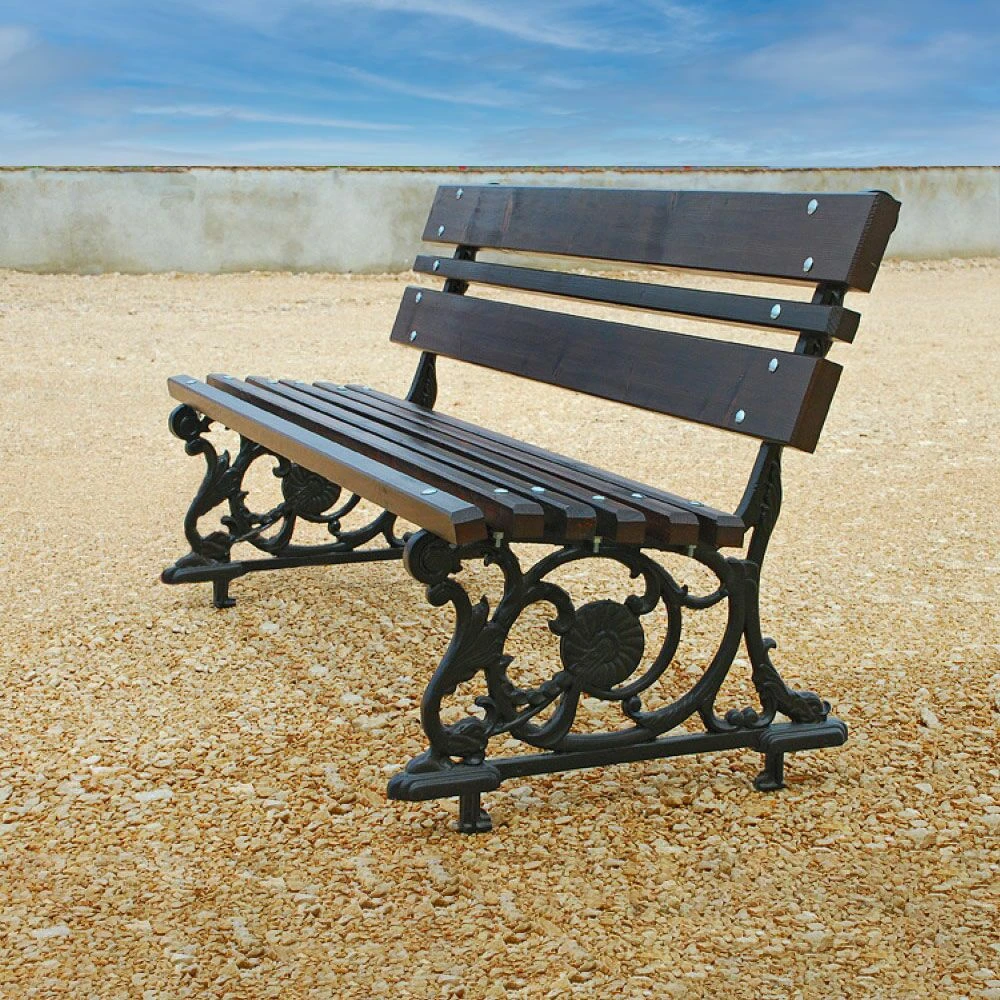 Romantische Gartenbank Aus Gusseisen Und Holz Zur Stadtgestaltung - Gunnar 4 Romantische Gartenbank Aus Gusseisen Und Holz Zur Stadtgestaltung - Gunnar – Bild 2