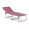 Rote Gartenliege Aus Ergotex Und Aluminium Mit Verstellbarer Lehne - Elemera -Gartentis Verkaufe rote gartenliege aus ergotex und aluminium mit verstellbarer lehne elemera