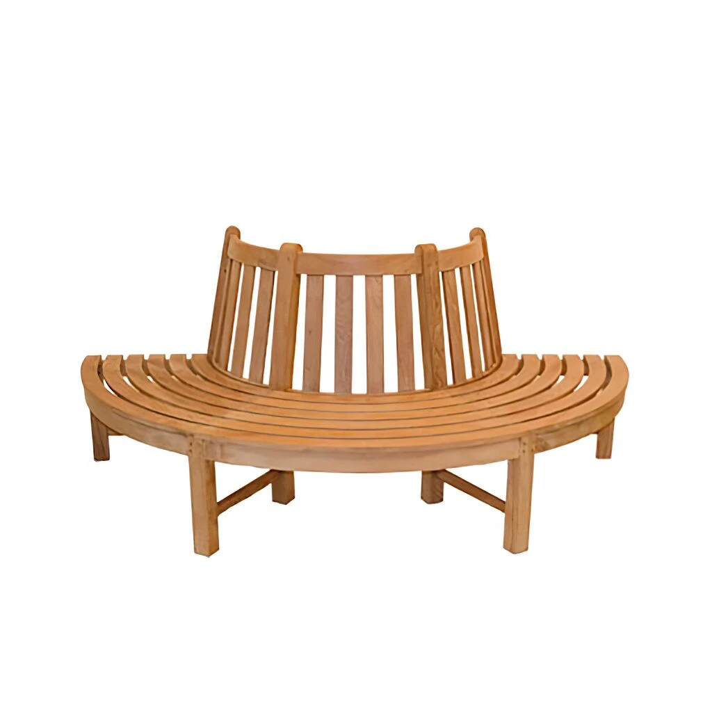 Runde Baum-Bank Aus Teakholz - Modern - Finley Gartenbank 4 Runde Baum-Bank Aus Teakholz - Modern - Finley Gartenbank – Bild 2