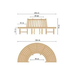 Runde Baum-Bank Aus Teakholz - Modern - Finley Gartenbank 9 Runde Baum-Bank Aus Teakholz - Modern - Finley Gartenbank -Gartentis Verkaufe runde baum bank aus teakholz modern finley gartenbank3