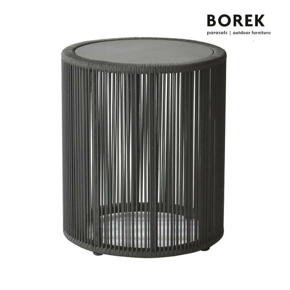 Runder Beistelltisch 48cm Dunkelgrau Von Borek - Beistelltisch Lagos 3 Runder Beistelltisch 48cm Dunkelgrau Von Borek - Beistelltisch Lagos