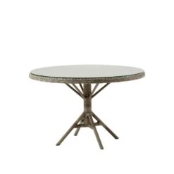 Runder Esstisch Für Den Garten Im Rattan Look - Esstisch Keld