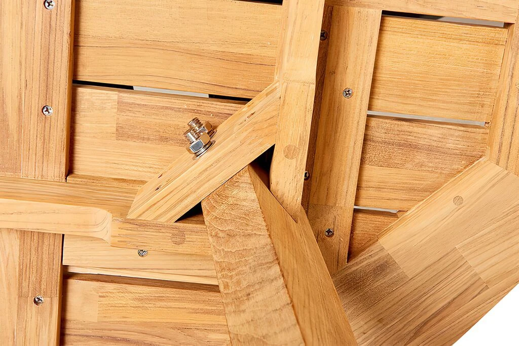 Runder Gartentisch Aus Teakholz - Modern - Darcey Gartentisch 6 Runder Gartentisch Aus Teakholz - Modern - Darcey Gartentisch – Bild 4