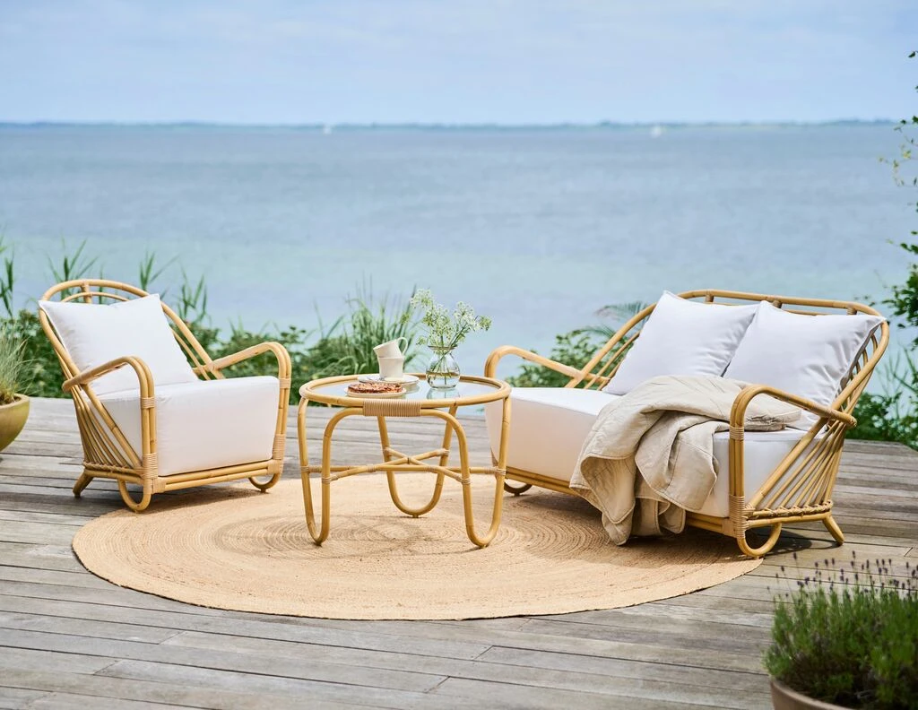 Runder Gartentisch Für Die Outdoor Sofaecke Aus Alu - Kaffeetisch Bjell 4 Runder Gartentisch Für Die Outdoor Sofaecke Aus Alu - Kaffeetisch Bjell – Bild 2