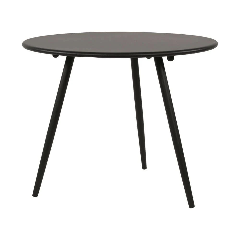 Runder Gartentisch Für Lounge - Schwarz - Moderna Schwarz 3 Runder Gartentisch Für Lounge - Schwarz - Moderna Schwarz