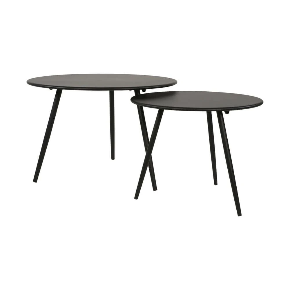 Runder Gartentisch Für Lounge - Schwarz - Moderna Schwarz 4 Runder Gartentisch Für Lounge - Schwarz - Moderna Schwarz – Bild 2