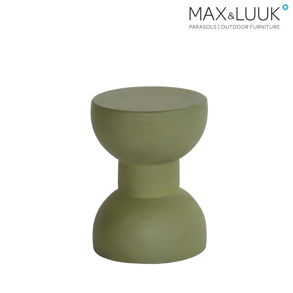 Runder Outdoor Beistelltisch In Grün Von Max & Luuk - Fiberglas - Axel Beistelltisch 3 Runder Outdoor Beistelltisch In Grün Von Max & Luuk - Fiberglas - Axel Beistelltisch