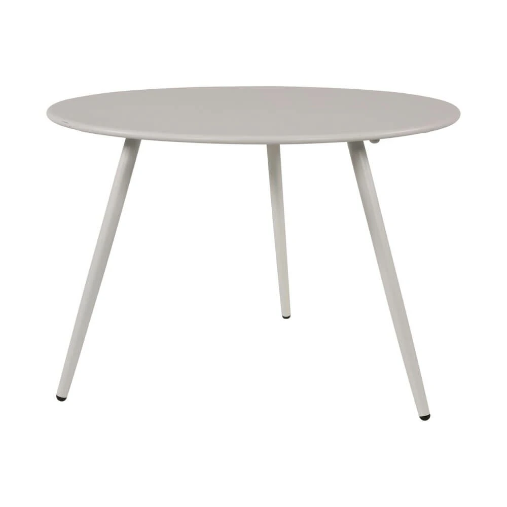 Runder Outdoor-Beistelltisch Weiß Aus Stahl - Moderna Weiß 3 Runder Outdoor-Beistelltisch Weiß Aus Stahl - Moderna Weiß