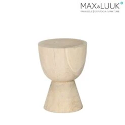 Runder Teakholz Beistelltisch Für Den Garten Von Max & Luuk - Dex Beistelltisch