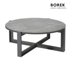 Runder Tisch Aus Alu 83cm - Anthrazit - Faro Loungetisch