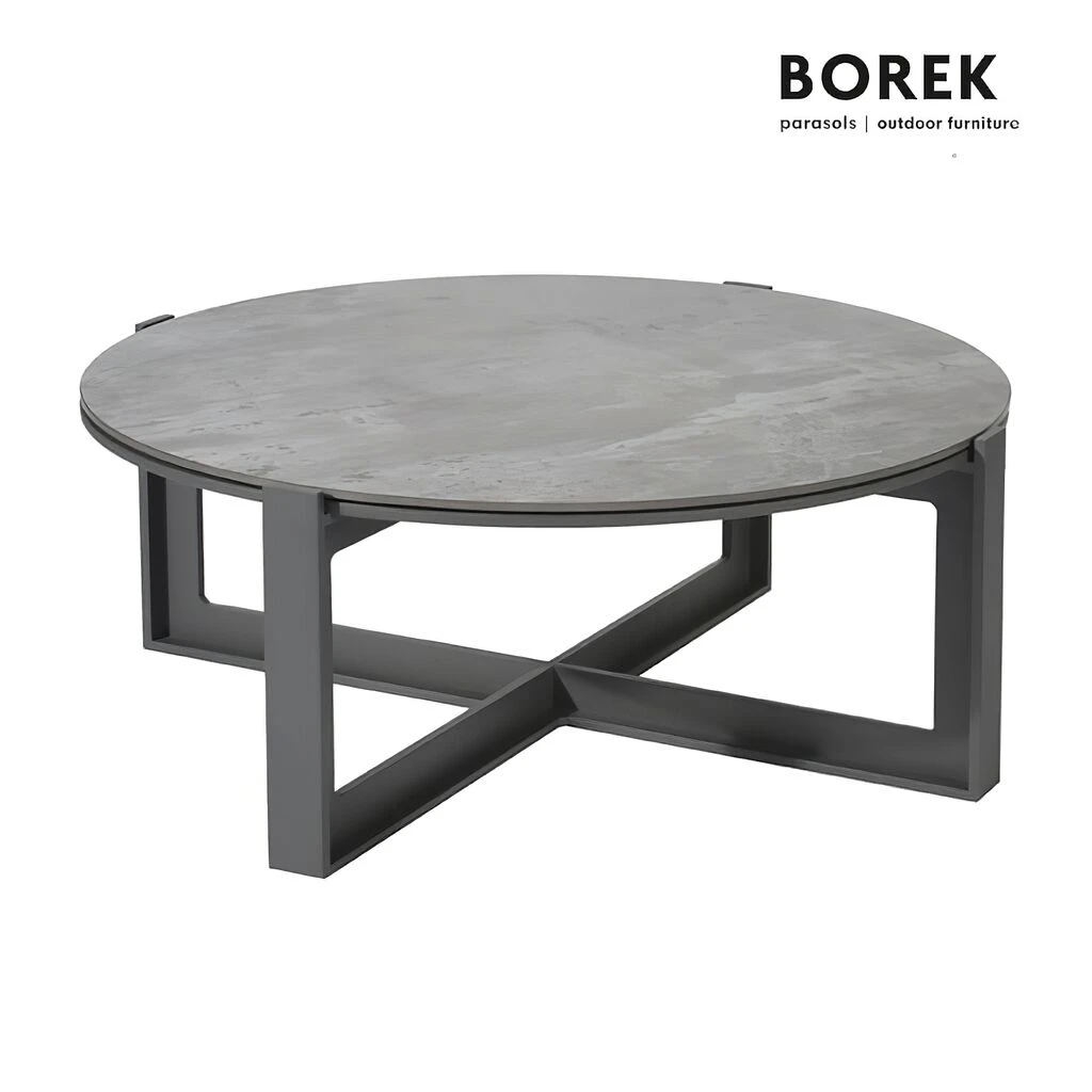 Runder Tisch Aus Alu 83cm - Anthrazit - Faro Loungetisch 3 Runder Tisch Aus Alu 83cm - Anthrazit - Faro Loungetisch